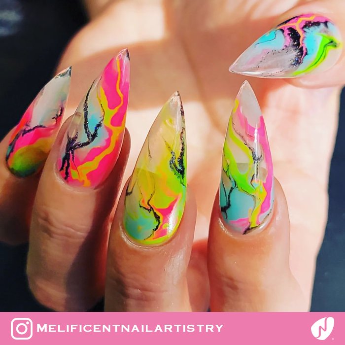 Neon Marble Vibes